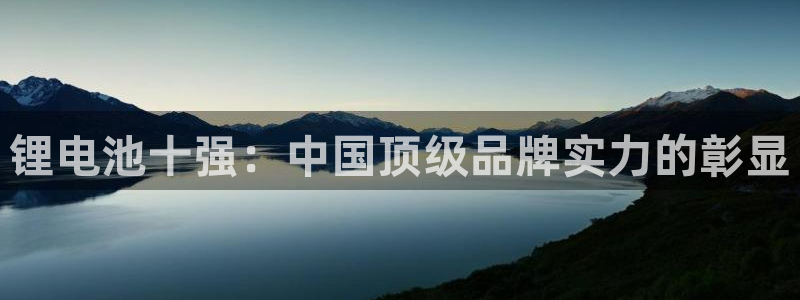 k豆钱包卖豆：锂电池十强：中国顶级品牌实力的彰显